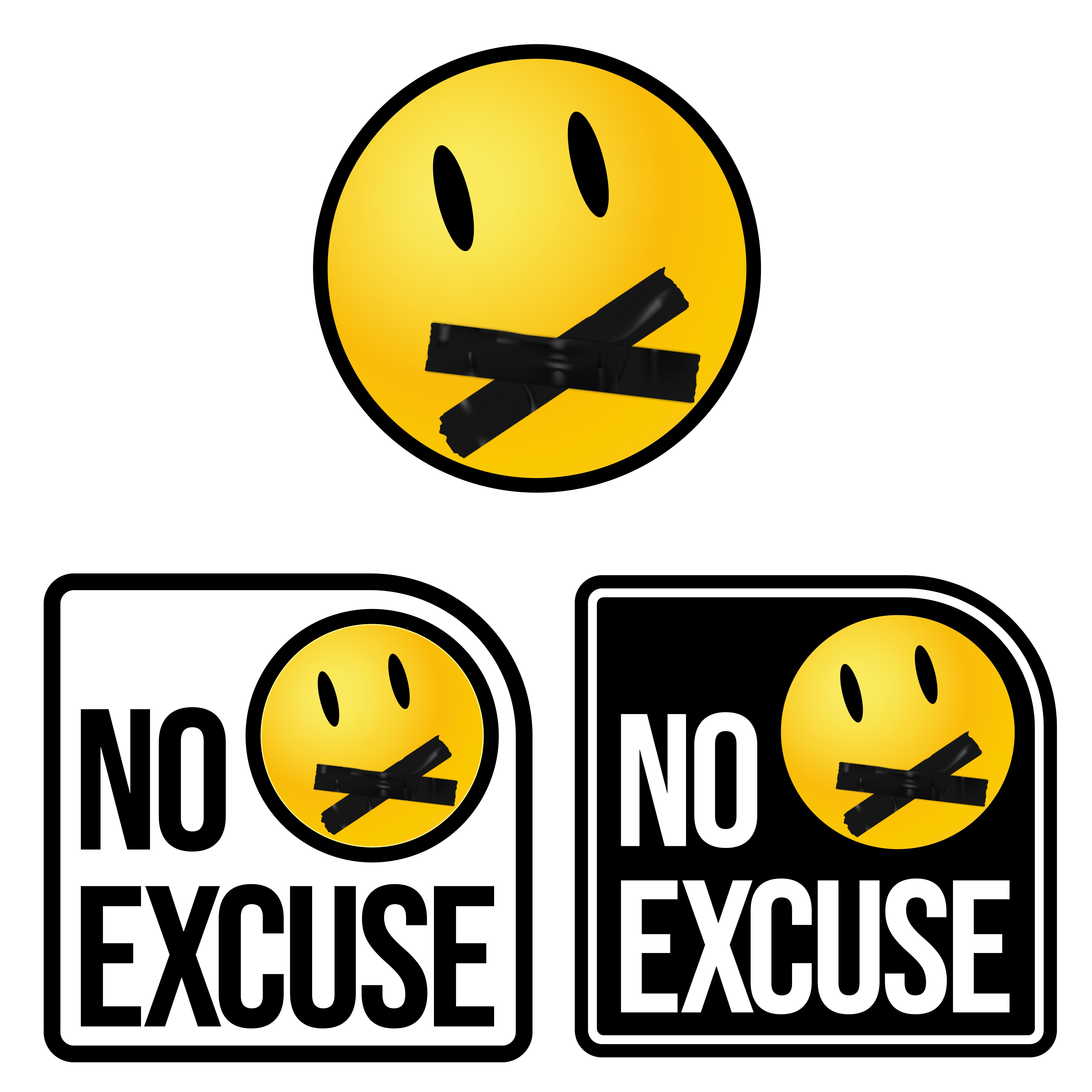 KRB Graphics brand identity design – No Excuse Smiley 02 04